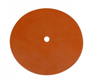 Red Silicon Pad - 5-1/2" Diameter, 1/2" Hole for Vacuum Casting 