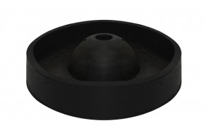 Rubber Round-Button (C-Style) Sprue Base, 4" Diameter 100 mm