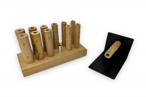 12 Piece Wooden Multi Ring Mandrel Set with Wooden Stand