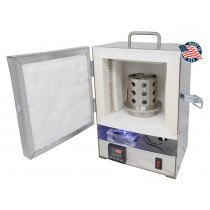 PROGRAMMABLE TableTop Hi-Temp 2200°F Electric Burnout Oven Kiln for 3D PLA/Resin, and Carvable Wax 