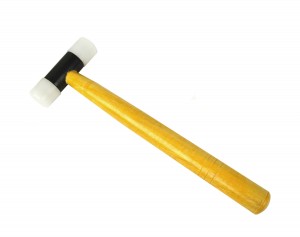 Nylon Hammer w/ 1" Faces and Wooden Handle