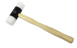 Nylon Hammer w/ 1" Faces and Wooden Handle Professional Series 