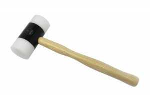 Nylon Hammer w/ 1-1/2" Faces and Wooden Handle Professional Series