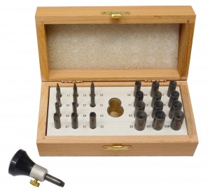 Bezel Setting Tool Set with 24 Punches Sizes 1.1 to 10 MM