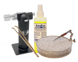 Advanced Soldering and Jewelry Making Kit with Aquiflux Flux, Annealing & Soldering Pan Set, Tweezers, and Butane Micro Melting Torch